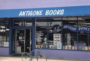 Bicycle at Antigone Books Tuscon Arizona USA Bookstore Shop Postcard