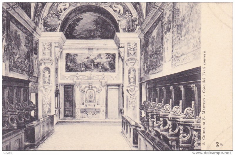 Interior, Chiesa di S. Martino, Coro dei Frati conversi, Bologna, Emilia-Roma...