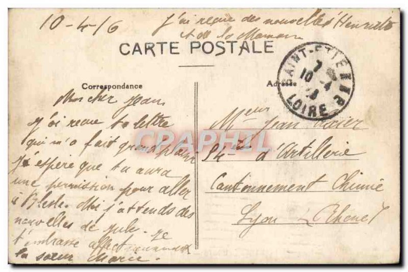 Postcard Old Saint Etienne Courthouse