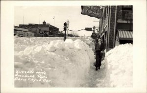 Rapid City SD 1949 Blizzard Web Hill Co Real Photo Postcard