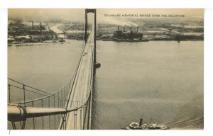 DE - Wilmington. Delaware Memorial Bridge from Above