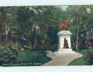 Divided-Back MONUMENT Syracuse New York NY HJ8162