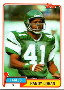 1981 Topps Football Card Randy Logan Philadelphia Eagles sk10227