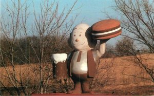 Iowa Mr. Root Beer roadside 1960s McGrew Postcard 22-8342