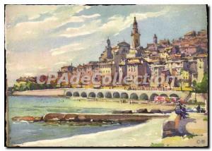 Postcard Moderne Menton