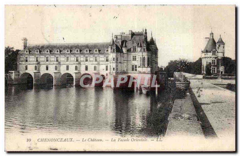 Chenonceau Old Postcard The castle