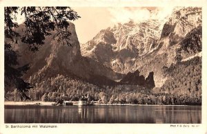 St Bartholoma mit Watzmann Germany Writing on back 