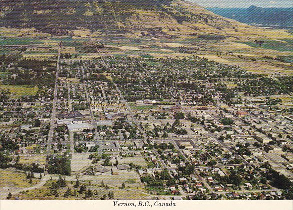 Canada Aerial View Vernon British Columbia