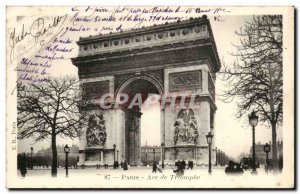 Paris - 8 - Arc de Triomphe Old Postcard