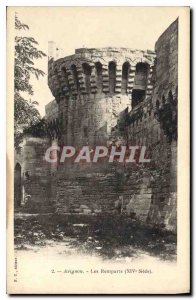 Old Postcard Avignon Les Remparts (XIV century)