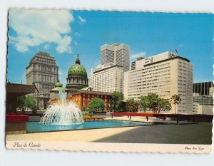 Postcard Place du Canada, Montreal, Canada