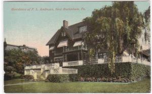 F L Andrews Residence New Bethlehem Pennsylvania 1910c postcard