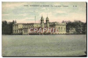 Old Postcard Enghien Les Bains Lake And Casino