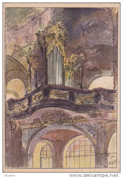 AS: Jan Konupek, The Organ On The Quire, The Loreto Of Prague, 1910-1920s