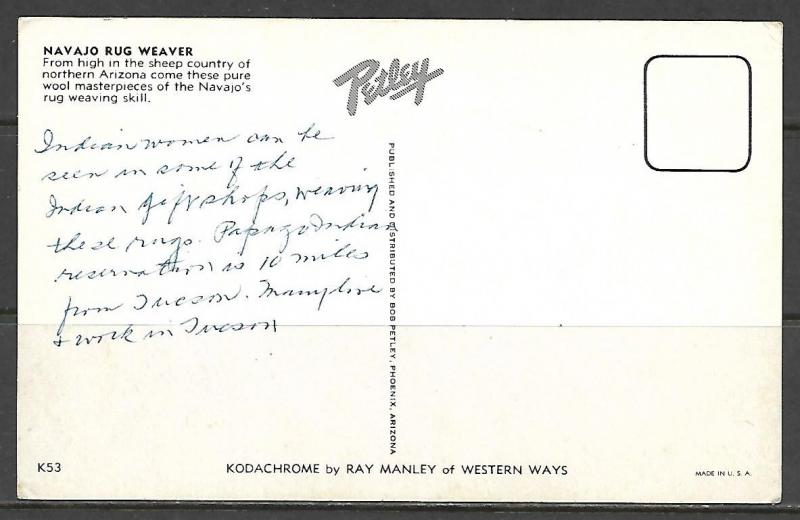 Native American Navajo Rug Weaver - [MX-115]