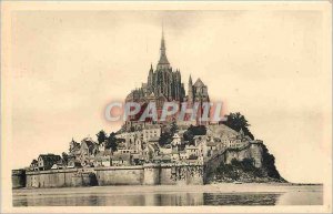Postcard Abbey of Mont Saint Michel General view East Face