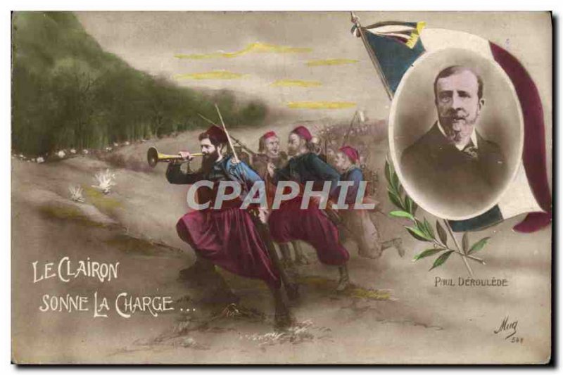 Old Postcard The Bugle Sounds The Charge Paul Deroulede Army