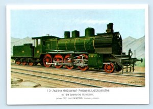 Zwilling Heißdampf personenzuglokomotive Hannover-Linden GERMANY 4x6 Postcard