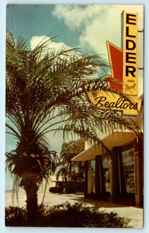 ST. PETERSBURG, Florida FL ~ Advertising ELDER & POWELL REALTORS 1974  Postcard