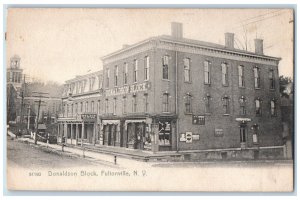 1907 Donaldson Block Fultonville New York NY Posted Antique Postcard