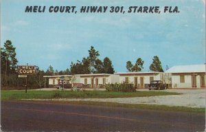 Postcard Meli Court 3 Miles North of Starke Florida FL