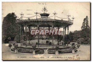 Angers Old Postcard kiosk Mail and The garden of the Marie