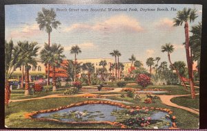 Vintage Postcard 1954 Beach Street, Waterfront Park, Daytona Beach, Florida (FL)