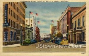 Stoddard Hotel - La Crosse, Wisconsin WI Postcard