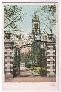 College Tower University Pennsylvania Philadelphia 1905c postcard