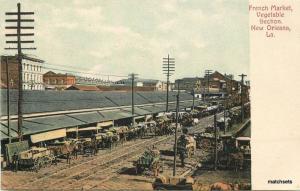 French Market Vegatable Section NEW ORLEANS LA Selige postcard 4670