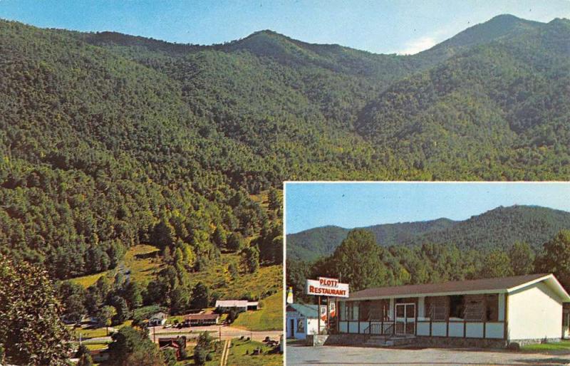 Maggie Valley North Carolina Plotts Restaurant Multiview Vintage Postcard K55069