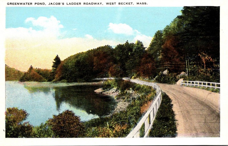 Massachusetts West Becket Jacob's Ladder Roadway Greenwater Pond