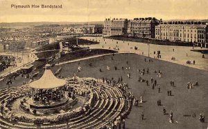 Plymouth Hoe Bandstand Devon England UK 1910c postcard