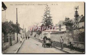 Old Postcard Chartrettes Grande Rue