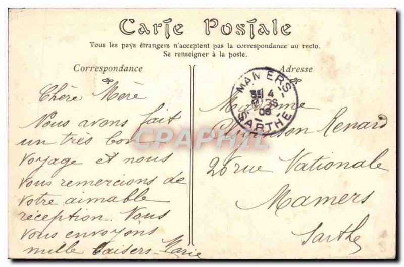 Old Postcard Angers Le Jardin Du kiosk Mail