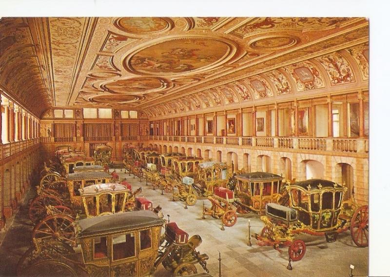 Postal 028577 : Aspecto do Salao dos Coches, The Great Hall Room of the Coach...