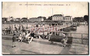 Old Postcard Arcachon and Jetee Promenade Blvd.