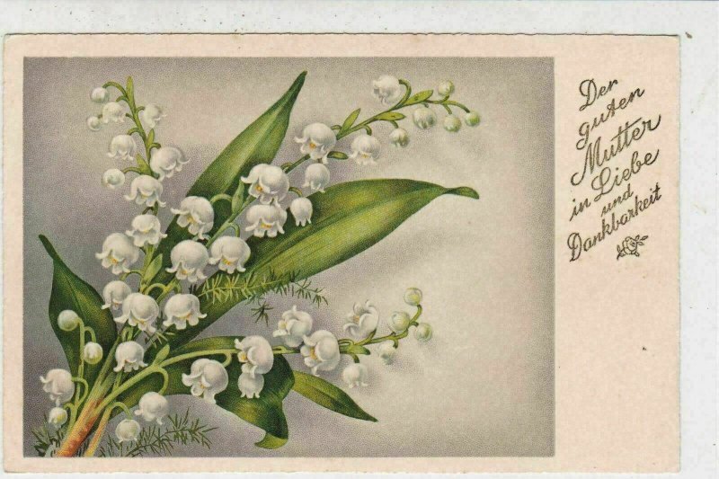 Germany 1930s Munchen Cancel Lily of the Valley Picture Stamp Card Ref 33578 