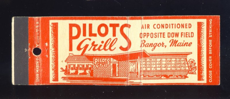 Bangor, Maine/ME Match Cover, Pilots Grill Restaurant