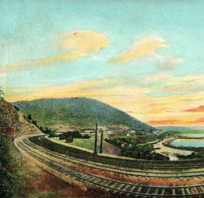 1908 Horse Shoe Curve on Pennsylvania R. R. Postcard P168 