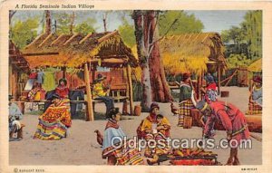 Florida Seminole Indian Village 1942 