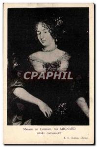 Paris - 3 - Musee Carnavalet - Madame de Grignan by Mignard - Old Postcard