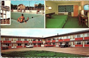 Postcard LODGE SCENE Swift Current Saskatchewan SK AI9872