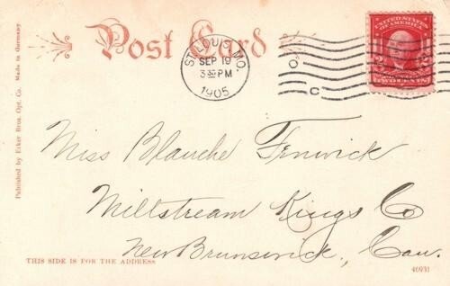 Vintage Postcard 1905 Eads Bridge St. Louis Missouri Erker Bros Opt. Co. Pub