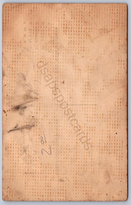 K36/ Ship RPPC Postcard c1910 USA Transport Men Studio 265