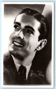 RPPC  Famous Movie Star TYRONE POWER 1942 Real Photo Postcard