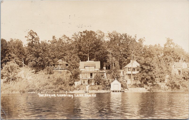 Lake James IN Indiana The Sugar Landing c1915 RPPC Postcard G52