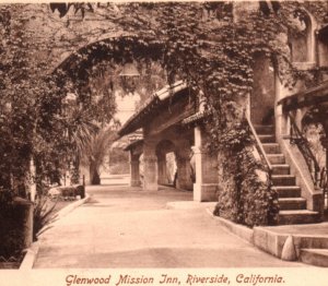 Riverside CA California Glenwood Mission Inn Postcard