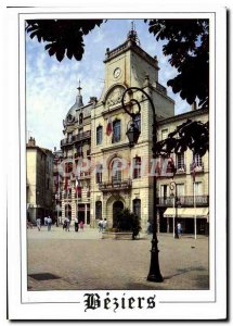 Modern Postcard Beziers Herault Place de l'Hotel de Ville