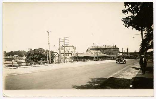 Putnam CT Railroad Station Train Depot Real Photo RPPC Postcard